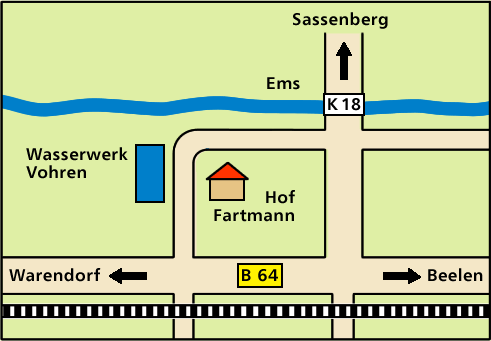 Anfahrtskizze Kartoffelhof Fartmann